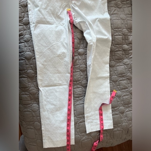 Lilly Pulitzer Kelly Skinny Ankle Pants Textured Resort White Size 6 NWT - Picture 13 of 16